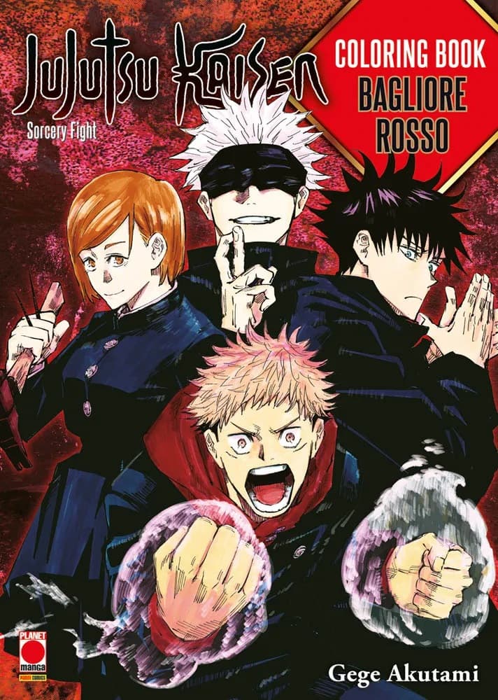 Jujutsu Kaisen - Sorcery Fight - Coloring Book - Bagliore Rosso - Panini Comics - Italiano