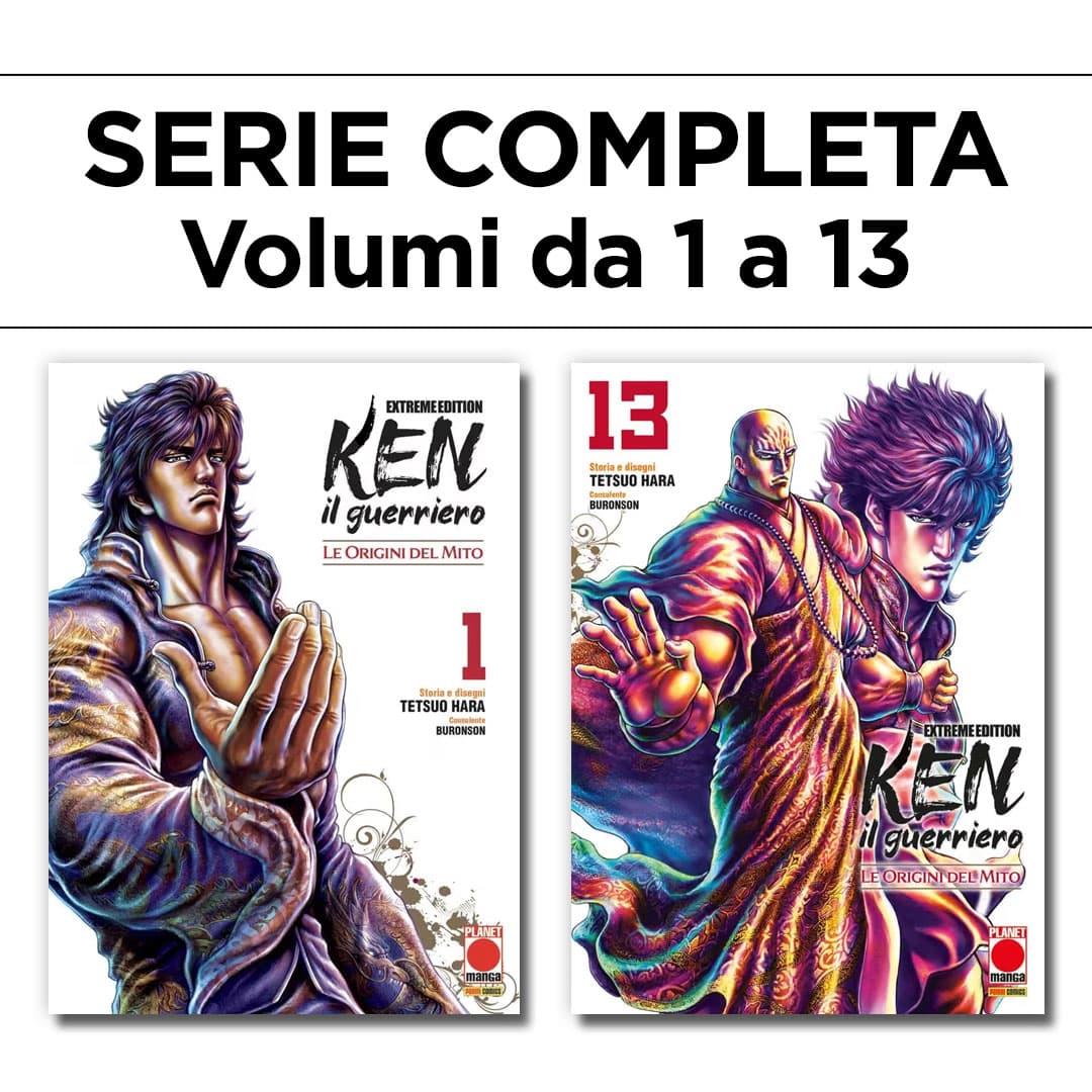 Ken il Guerriero - Le Origini del Mito - Extreme Edition 1/13 - Serie Completa - Panini Comics - Italiano