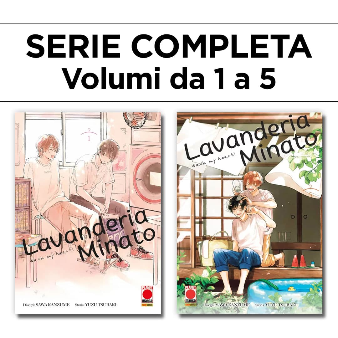 Lavanderia Minato - Wash My Heart! 1/5 - Serie Completa - Panini Comics - Italiano