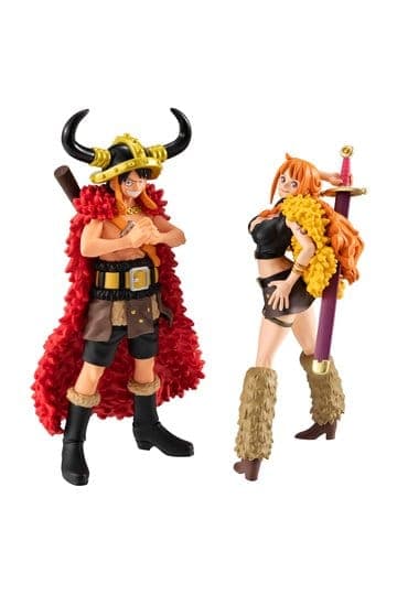 One Piece WALLSTAR PVC Figures 2-Pack Monkey D. Luffy & Nami Ver. Elbaph 11 cm (with gift)