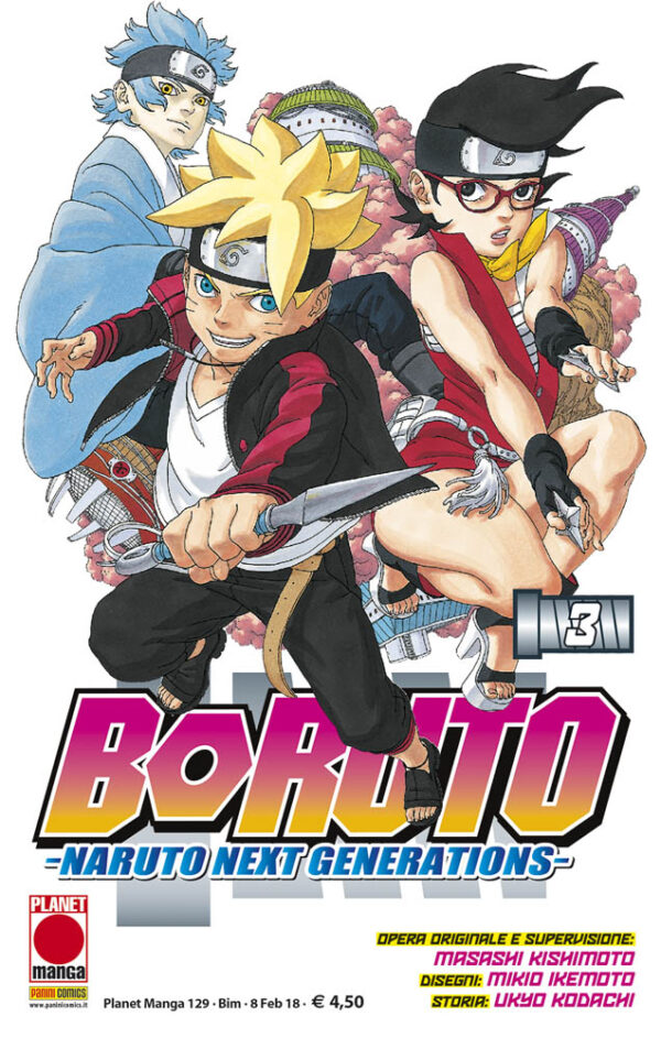 Boruto - Naruto Next Generations 3 - Edicola - Planet Manga 129 - Panini Comics - Italiano