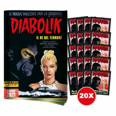 Diabolik - Il Re del Terrore Cofanetto Clerville (Sticker Album Cartonato Variant + 3 Bustine + 1 Maxi Card) - Italiano