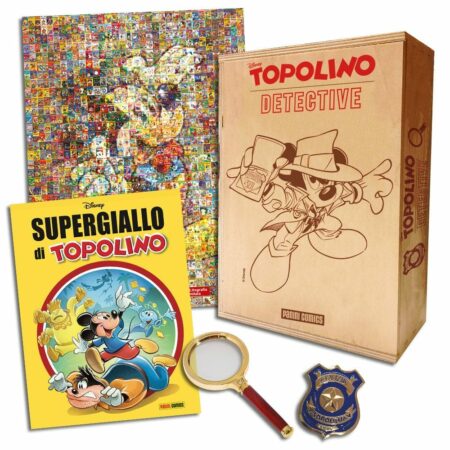 Topolino Detective - Supergiallo di Topolino Cofanetto Box in Legno - Disney Special Books 5 - Panini Comics - Italiano