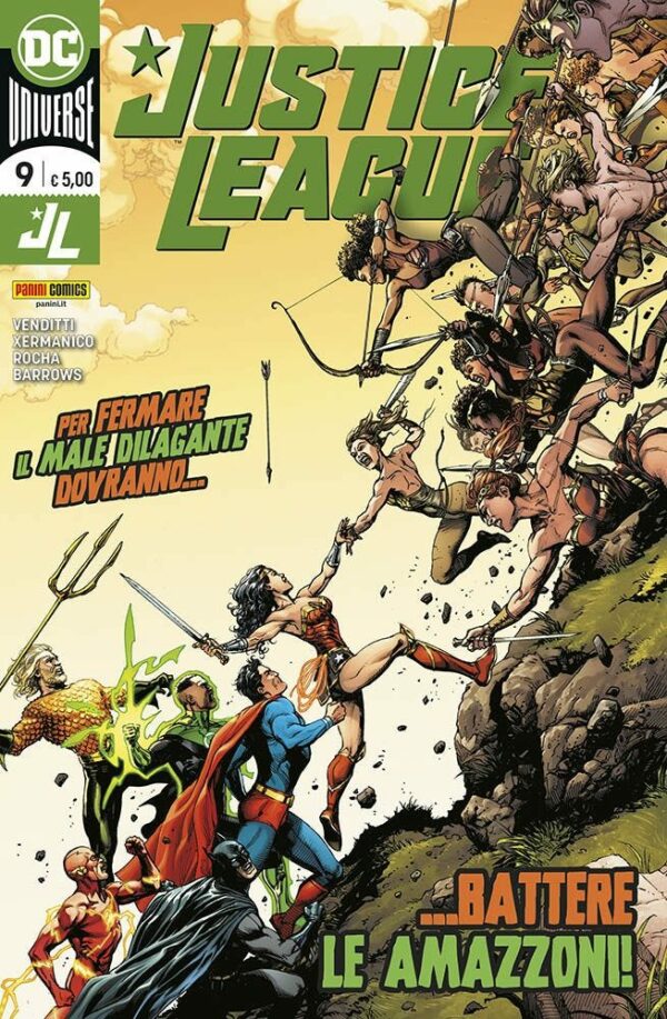 Justice League 9 - Per Fermare il Male Dilagante Dovranno... Battere le Amazzoni! - Panini Comics - Italiano