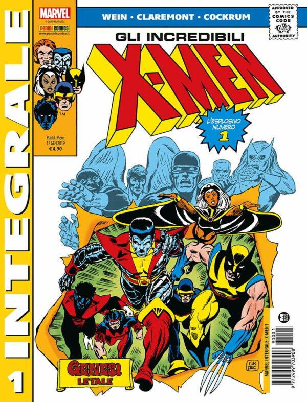 Gli Incredibili X-Men di Chris Claremont 1 - Edicola - Marvel Integrale - Panini Comics - Italiano