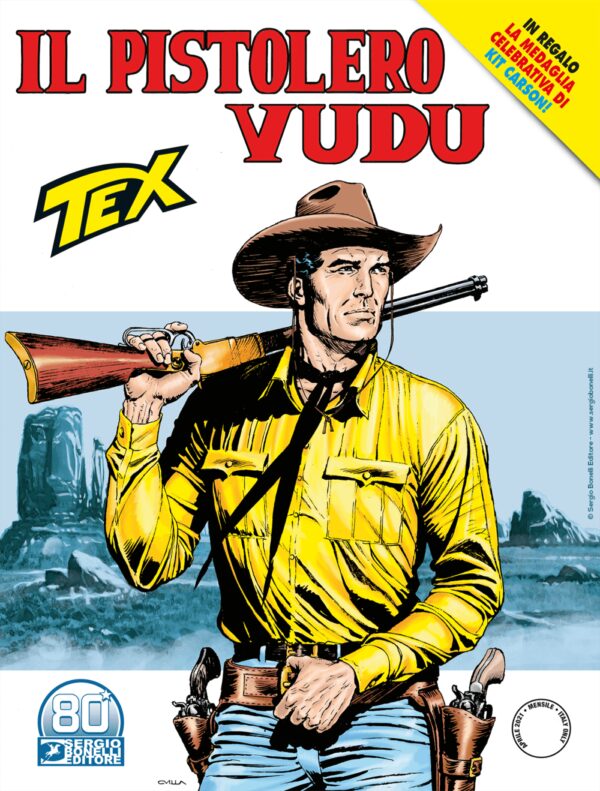 Tex 726 - Il Pistolero Vudu - Con Medaglia Kit Carson - Sergio Bonelli Editore - Italiano