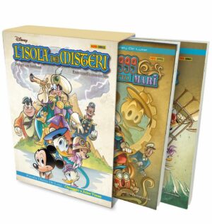 L'Isola dei Misteri Volume Unico + Cofanetto Pieno (con 19.999 Leghe Sotto i Mari) - Disney De Luxe 32 - Panini Comics - Italiano