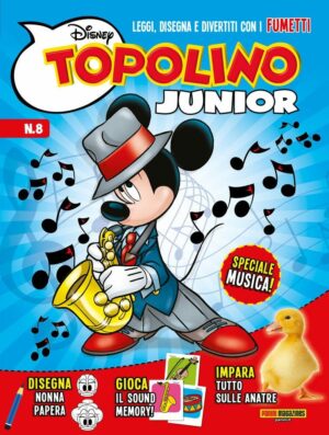 Topolino Junior 8 + Yo-Yo Fosforescente - Disney Play 22 - Panini Comics - Italiano