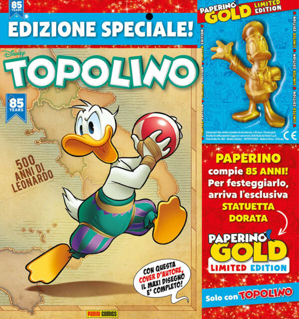 Topolino - Supertopolino 3315 - Con Statuetta Paperino Gold - Panini Comics - Italiano