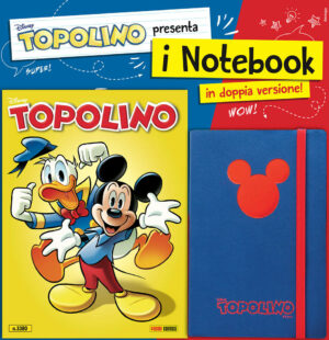 Topolino - Supertopolino 3380 - Con Agenda Notebook Blu / Rossa - Panini Comics - Italiano