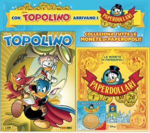 Topolino – Supertopolino 3399 + Raccoglitore Paperdollari – Le Monete di Paperopoli + 1 Moneta – Panini Comics – Italiano search3