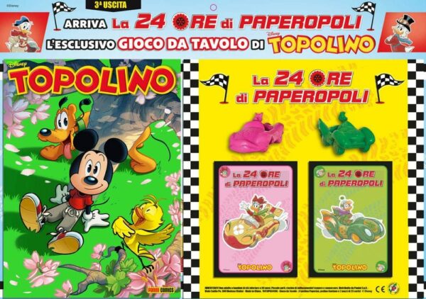 Topolino - Supertopolino 3418 + Auto Paperina e Gastone e 46 Carte - Panini Comics - Italiano