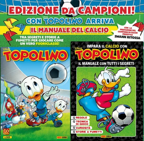 Topolino - Supertopolino 3420 + Impara il Calcio con Topolino - Panini Comics - Italiano