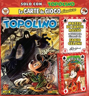 Topolino - Supertopolino 3429 + Mazzo di Carte Rosso di Fabio Celoni - Panini Comics - Italiano