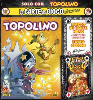 Topolino - Supertopolino 3430 + Mazzo di Carte Nero di Fabio Celoni - Panini Comics - Italiano