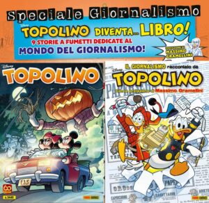 Topolino - Supertopolino 3440 + Topolibro "Il Giornalismo Raccontato da Topolino" - Panini Comics - Italiano
