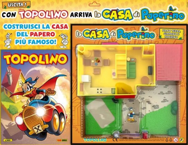Topolino - Supertopolino 3460 + La Casa di Paperino - Piano Terra, Uscita e Paperino (Prima Uscita) - Panini Comics - Italiano