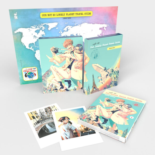 Our Not So Lonely Planet Travel Guide 1 + Cofanetto Box Set (2 Illustration Card + Mappa del Mondo da Colorare) - Variant - Queer Limited 32 - Edizioni Star Comics - Italiano