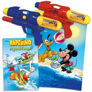 Paperino e i Giochi d’Acqua Volume Unico + Poster + Blaster Acqua – Disney Mix 17 – Panini Comics – Italiano fumetto disney