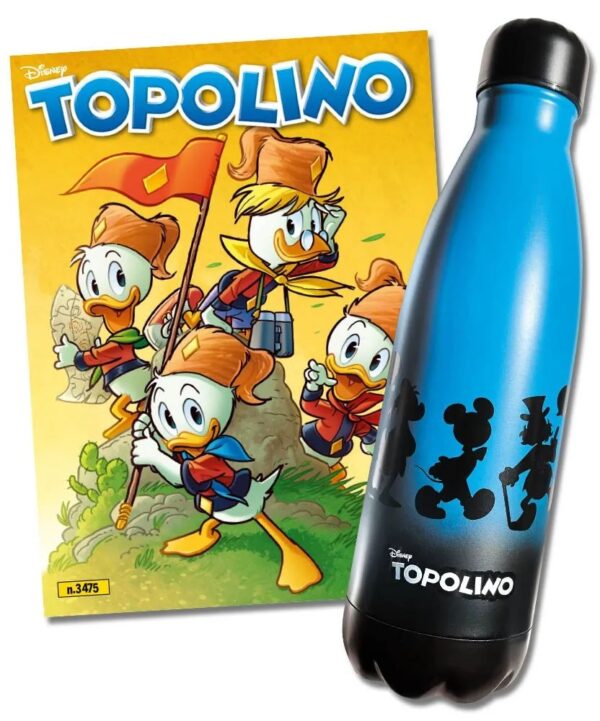 Topolino - Supertopolino 3475 + Borraccia Blu Opaco - Panini Comics - Italiano