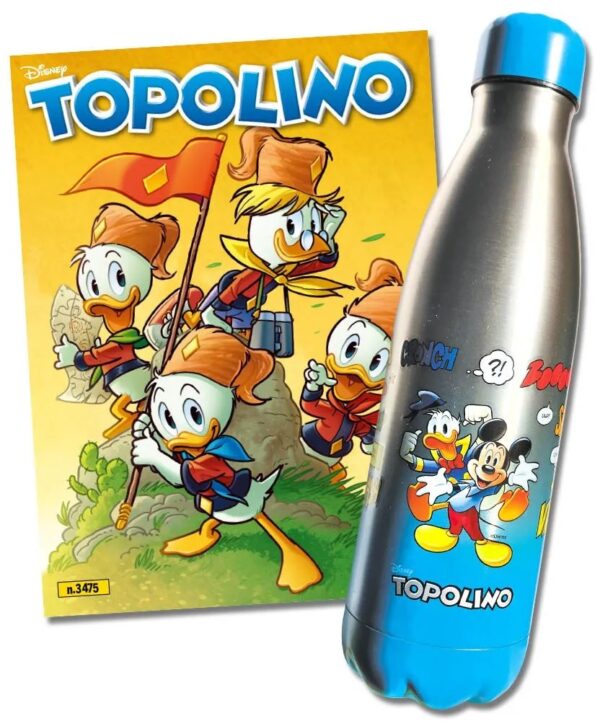 Topolino - Supertopolino 3475 + Borraccia Metal - Panini Comics - Italiano