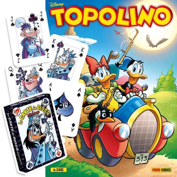 Topolino - Supertopolino 3481 + Mazzo di Carte Nero di Silvia Ziche - Panini Comics - Italiano