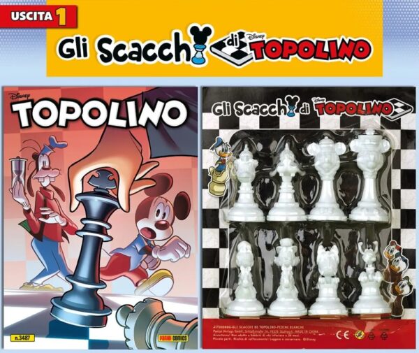 Topolino - Supertopolino 3487 + Gli Scacchi di Topolino - Pedoni Bianchi - Panini Comics - Italiano