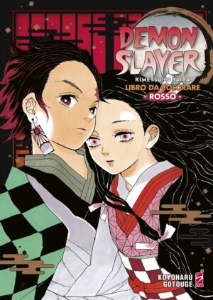 Demon Slayer - Kimetsu No Yaiba - Libro da Colorare 1 - Rosso - Edizioni Star Comics - Italiano