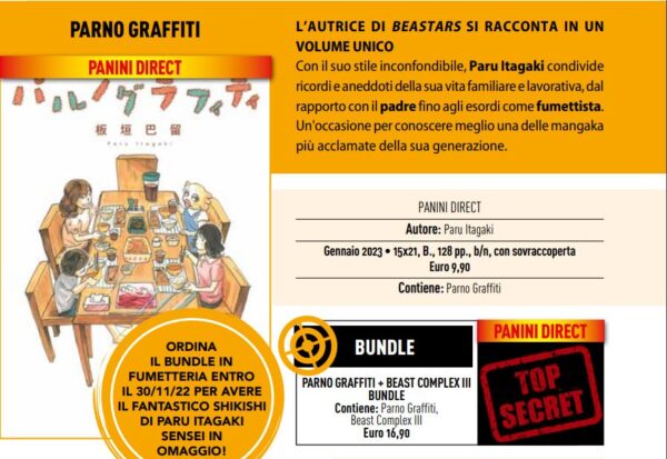 Parno Graffiti Bundle (Volume Unico + Beast Complex III) - Panini Comics - Italiano