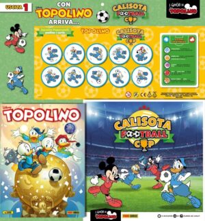Topolino - Supertopolino 3496 + Calisota Football Cup: Scatola del Gioco + Squadra di Paperopoli (10 Pedine + 23 Carte) - Panini Comics - Italiano