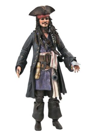 Pirati dei Caraibi - Pirates of the Caribbean Deluxe Action Figure Jack Sparrow 18 cm