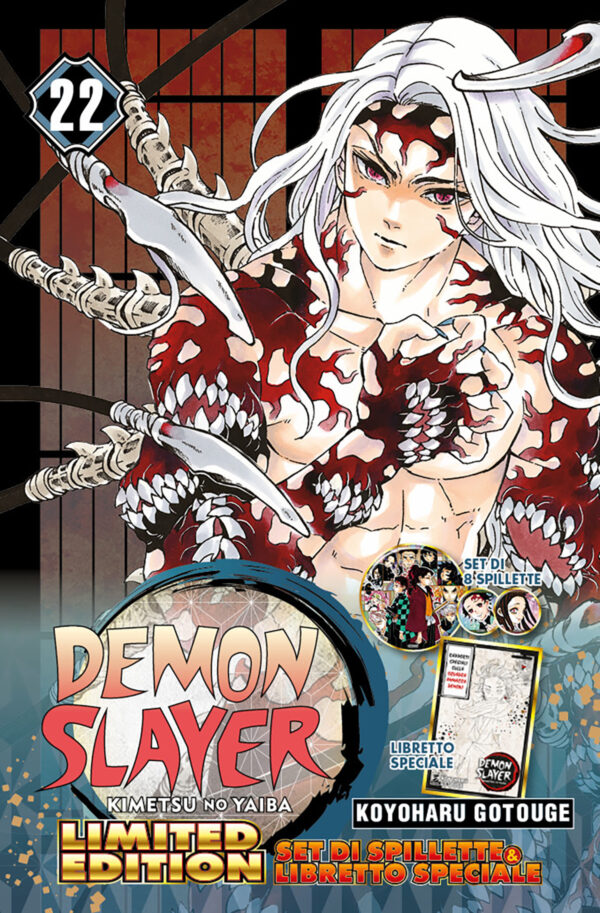 Demon Slayer - Kimetsu No Yaiba 22 + 8 Spille + Databook - Big Limited 83 - Edizioni Star Comics - Italiano