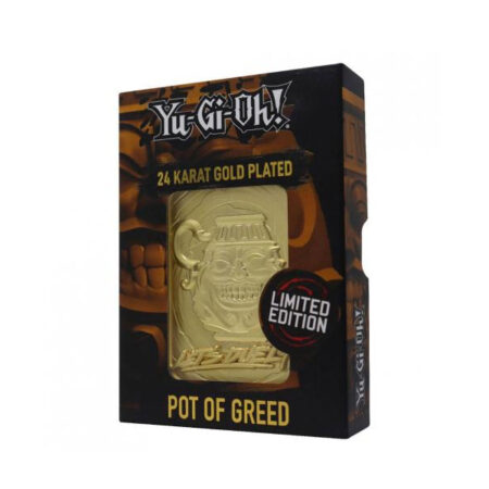 Yu-Gi-Oh! - Metal 24 Karat Gold Card Replica - Pot of Greed - Anfora dell’Avidità - Limited Edition