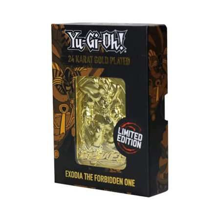Yu-Gi-Oh! - Metal 24 Karat Gold Card Replica - Exodia The Forbidden One - Limited Edition