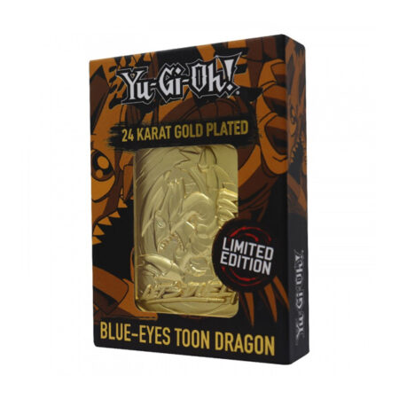 Yu-Gi-Oh! - Metal 24 Karat Gold Card Replica - Blue-Eyes Toon Dragon - Drago Toon Occhi Blu - Limited Edition