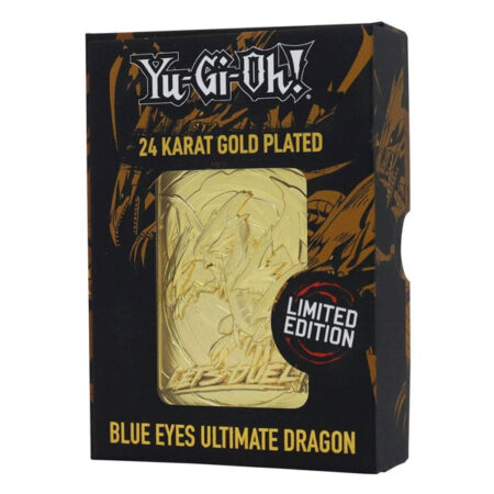 Yu-Gi-Oh! - Metal 24 Karat Gold Card Replica - Blue Eyes Ultimate Dragon - Drago Occhi Blu Finale - Limited Edition