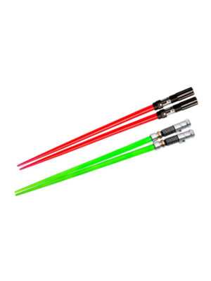 Star Wars Bacchette Darth Vader & Luke Skywalker Lightsaber Chopstick Battle 2-Set