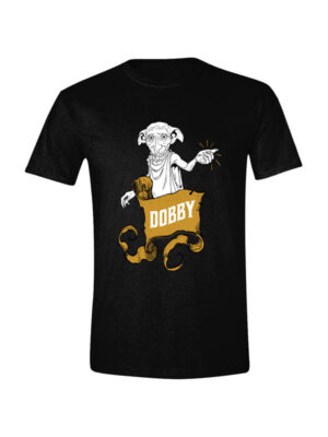 Harry Potter T-Shirt Dobby Banner Click - taglia: S, M, L, XL - colore: Nero