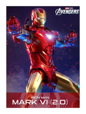 Marvel's The Avengers Movie Masterpiece Diecast Action Figure 1/6 Iron Man Mark VI (2.0) 32 cm