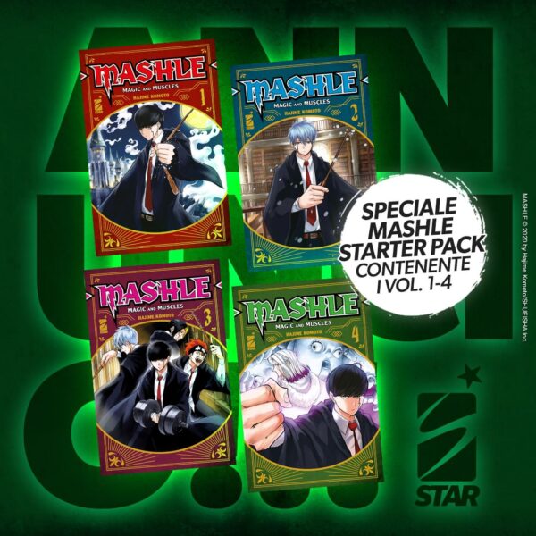 Mashle Starter Pack (Vol. 1-4) - Edizioni Star Comics - Italiano