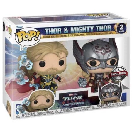 Marvel Studios: Thor - Love and Thunder - Thor & Mighty Thor - Funko POP! #2 Pack Special Edition