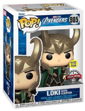 Marvel Studios: The Avengers - Loki with Scepter - Funko POP! #985 - Special Edition - Glows in the Dark