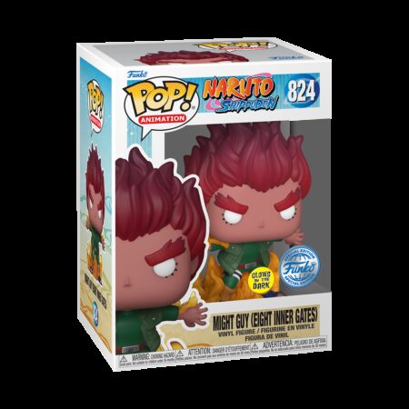 Naruto Shippuden - Might Guy (Eight Inner Gates) - Funko POP! #824 - Glows in the Dark - Special Edition - Animation