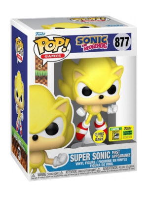Sonic The Hedgehog - Super Sonic - First Appearance - Funko POP! #877 - Special Edition - Glows in the Dark - Games