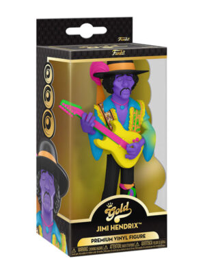 Jimi Hendrix Vinyl Gold Figure BLKLT 13 cm