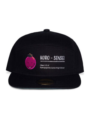 Assassination Classroom Snapback Cappello Koro-Sensei - colore: Nero