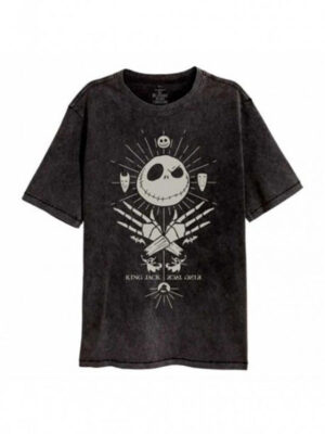 Nightmare Before Christmas - T-Shirt - Mystic Jack Acid Wash L - taglia: l - colore: Nero