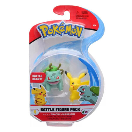 Pokémon Battle Figure Pack - Pikachu + Bulbasaur - Jazwares