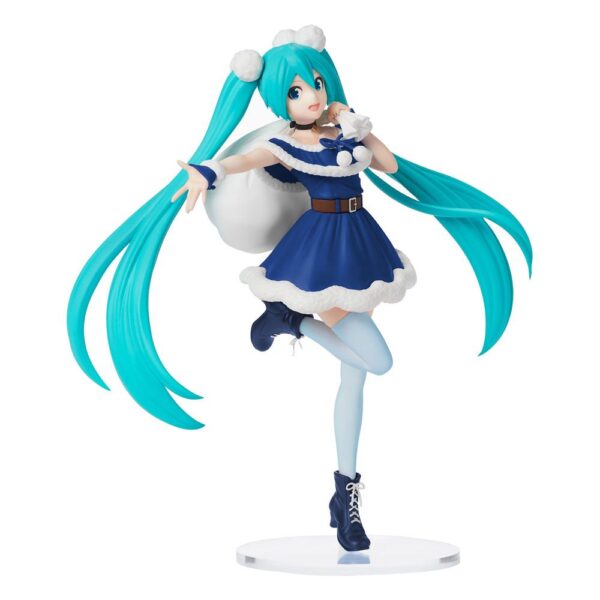 Hatsune Miku Spm PVC Statua Natale 2020 Blue 22 cm Sega