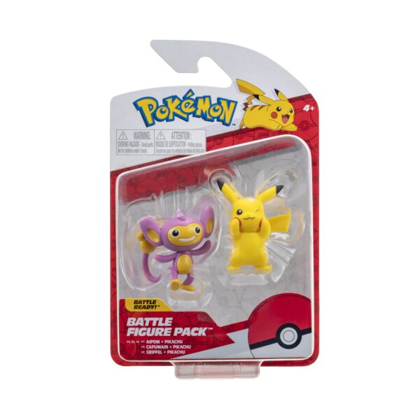 Pokemon Battle Figure Pack - Aipom + Pikachu - Jazwares